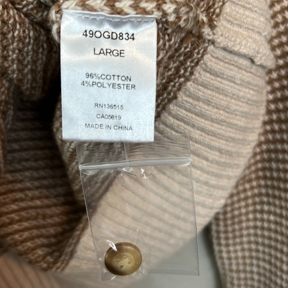 One Grey Day Brizo Houndstooth Cardigan Sweater In Beige - Picture 12 of 15